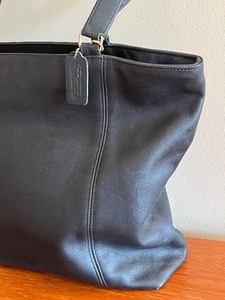 Leather Coach Tote Style Handbag