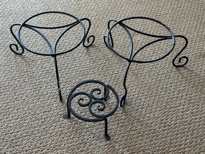 Three Metal Plant Stands