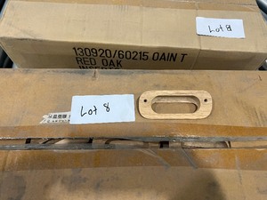 LOT OF 250 RED OAK DRAWERDOOR PULLS