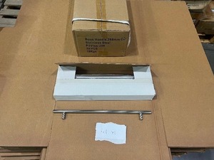 LOT OF 50 STAINLESS STEEL BAR PULL  288MM CENTER TO CENTER