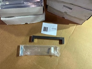 LOT OF 120 BRUSHED STAINLESS DRAWER DOOR PULLS