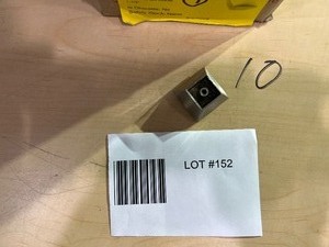LOT OF 10 BRUSHED STAINLESS KNOBS 1-14