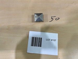LOT OF 50 BRUSHED NICKEL KNOBS