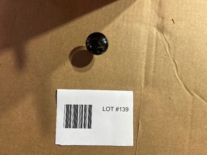 LOT OF 200 BLACK BRUSHED NICKEL KNOBS