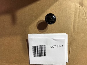LOT OF 200 BLACK BRUSHED NICKEL KNOBS