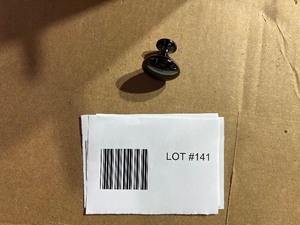 LOT OF 200 BLACK BRUSHED NICKEL KNOBS