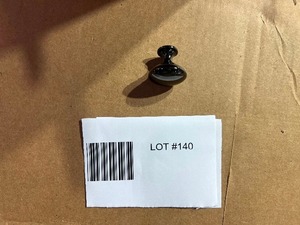LOT OF 200 BLACK BRUSHED NICKEL KNOBS