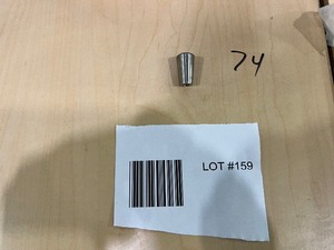 LOT OF 74 BRUSHED NICKEL KNOBS