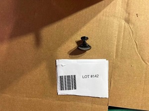 LOT OF 200 BLACK BRUSHED NICKEL KNOBS
