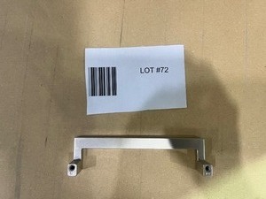 LOT OF 85 BRUSHED NICKEL HAFFLE BRAND DRAWER DOOR PULLS