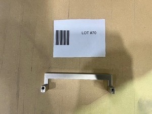 LOT OF 100 BRUSHED NICKEL HAFFLE BRAND DRAWER DOOR PULLS