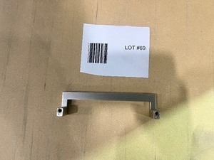 LOT OF 100 BRUSHED NICKEL HAFFLE BRAND DRAWER DOOR PULLS