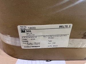 LOT OF 10       3M 6X189 P150 GRADE SAND PAPER BELTS