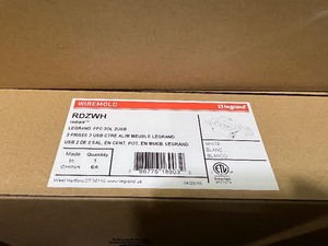 LOT OF 5 LEGRAND DUAL OUTLET DUAL USB CABINET ELECTRICAL