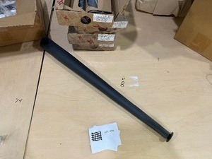 SET OF 4 HAFELE TAPERED TABLE LEGS BLACK 710MM