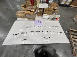 PALLET OF VARIOUS PULLS LAID OUT & NUMBERED