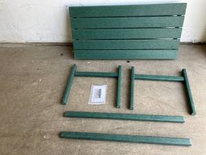 lot 26 image: SKY Dark Green Poly Outdoor Adirondack Coffee Table