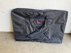 lot 27 image: Nicpro 24 x 36 in. Waterproof Black Nylon Soft Sided Art Portfolio Bag with Shoulder Strap