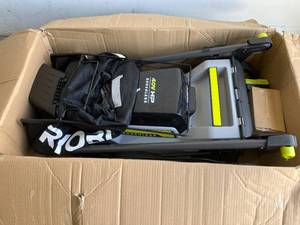 lot 44 image: Ryobi 40V HP Brushless 20 in. Cordless Battery Walk Behind Push Mower with 6.0 Ah Battery and Charger