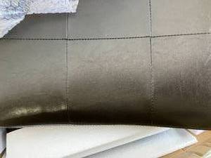 lot 54 image: Set of Two Black PU Leather Bar Stool