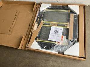 lot 78 image: Pleasant Hearth Alpine Small Glass Fireplace Doors