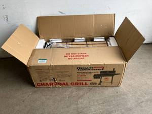 lot 83 image: Royal Gourmet 30 BBQ Charcoal Grill and Offset Smoker