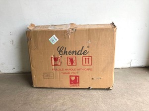 lot 88 image: Chende 36 x 24 in. Large Decorative Wall Mirror with Uneven Glass Frame