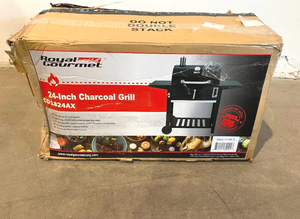lot 80 image: Royal Gourmet 24 in. Black Heavy Duty Charcoal BBQ Smoker