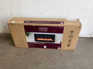 lot 97 image: Home Decorators Collection 42 in. Wall Mount Electric Fireplace in Black