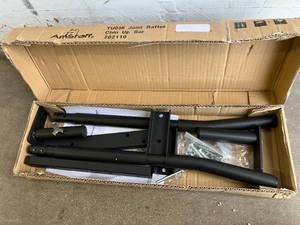 lot 154 image: AmStaff Fitness Joist Mount Heavy Duty Multi-Grip 42 in. Pull Up Bar