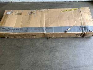 lot 204 image: Rockpoint 72 x 24 in. Stainless Steel NSF Metal Commercial Kitchen Table for Prep & Work with Caster Wheels and Adjustable Under Shelf