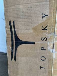 lot 213 image: TOPSKY Black 2 Drawers Wood Lateral File Cabinet for Letter