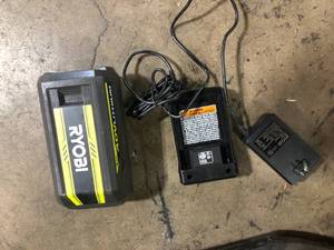 RYOBI  40-Volt 18 in. 2-in-1 Cordless Battery Walk Behind Push Lawn Mower with 6.0 Ah Battery and Charger   Customer Returns See Pictures