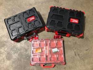 Lot of Assorted Tool Boxes  Customer Returns See Pictures
