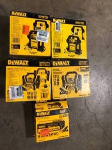 Lot of Assorted Portable  Power Starters by Dewalt Customer Returns See Pictures
