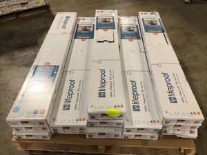 Pallet of Lifeproof  Sundance Canyon 22 MIL x 7.1 in. W x 48 in. L Click Lock Waterproof Luxury Vinyl Plank Flooring (19.1 sqftcase) (13 Boxes) Customer Returns See Pictures