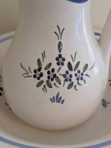 lot 57 image: Vintage Pitcher and Wash Basin - Spain
