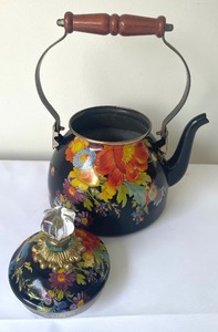 lot 101 image: MacKenzie Childs Flower Market Tea Kettle