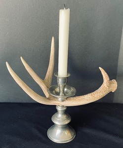 lot 140 image: Faux Antler Candle Holders