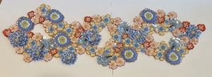 lot 15 image: Kim Seybert BOUQUET Beaded Floral Table Runner