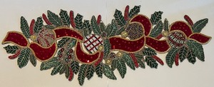 lot 41 image: Kim Seybert Beaded Christmas Table Runner with Balls