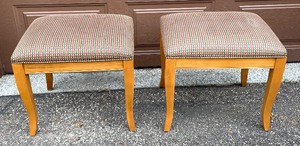 lot 156 image: Two Ethan Allen Upholstered Benches
