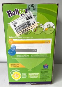 lot 161 image: New Balloon Time Helium Tank and Balloons