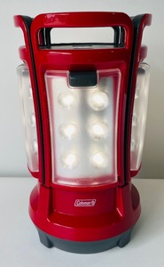 lot 198 image: Coleman Rechargeable LED Quad Lantern with 4 Snap Away Flashlights