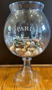 lot 254 image: Paris Etched Glass Apothecary Jar