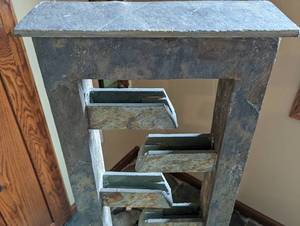 lot 239 image: Freestanding Slate Water Fountain
