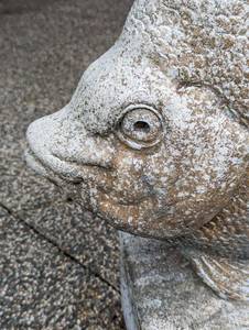 lot 222 image: Cement Tropical Fish Statue