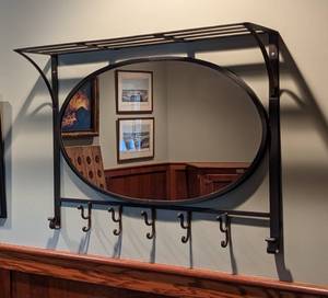 lot 234 image: Decorative Metal Wall Mirror