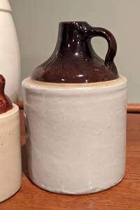 lot 203 image: Stoneware Whiskey Jugs