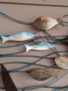 lot 207 image: Tropic Reef Metal Wall Decor